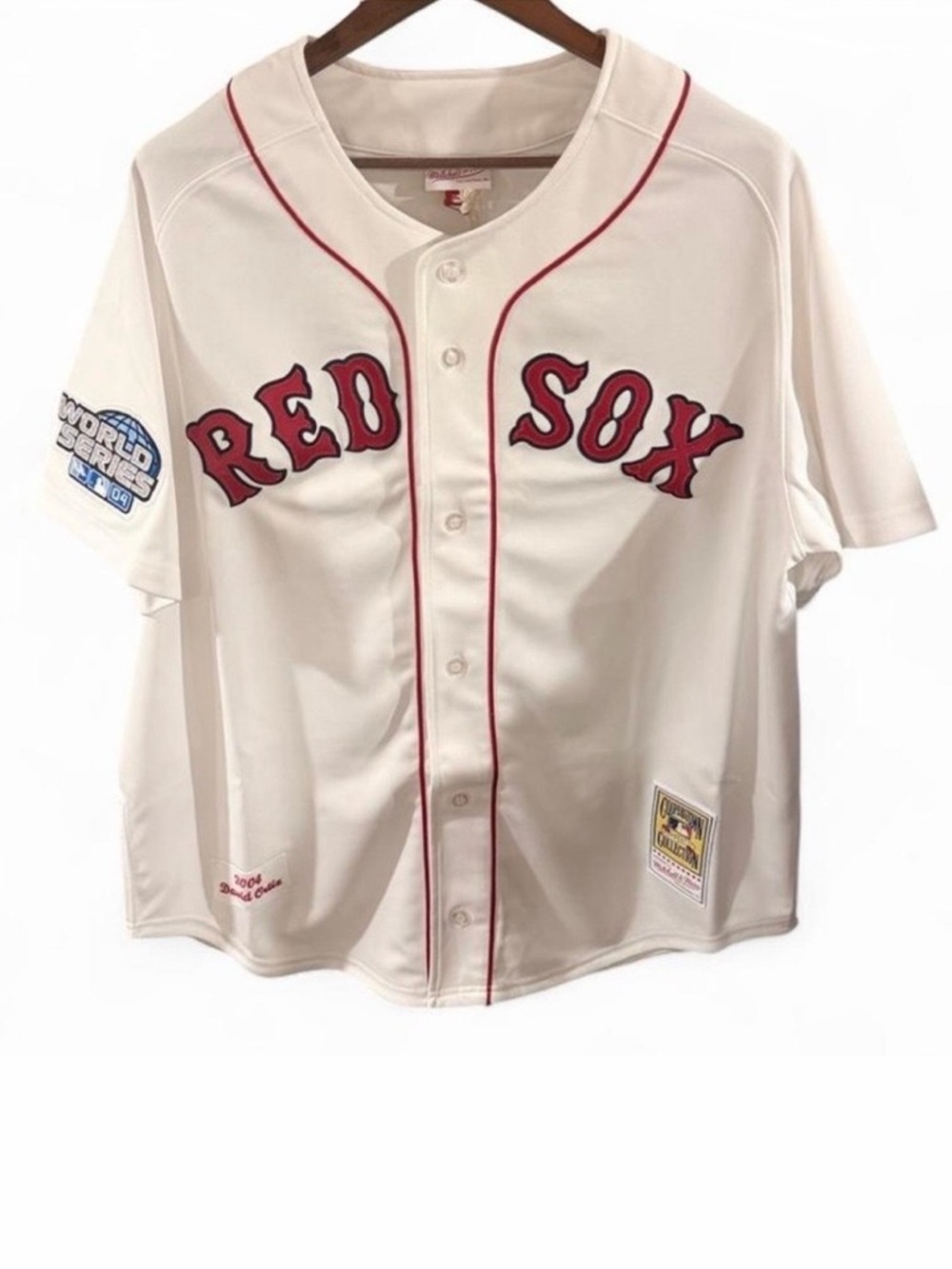 NWT MLB Boston Red Sox Authentic World Series ‘04 David Ortiz 34 Jersey Size XL